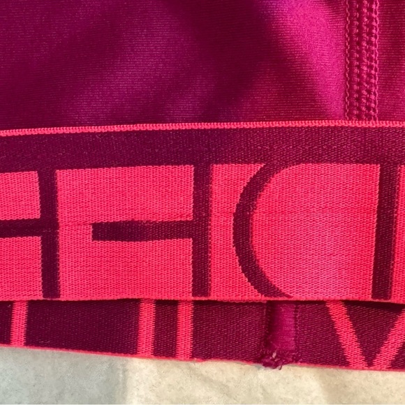 Under Armour Big Logo UA Women’s Compression Shorts Fushia Deep Pink - Picture 11 of 14